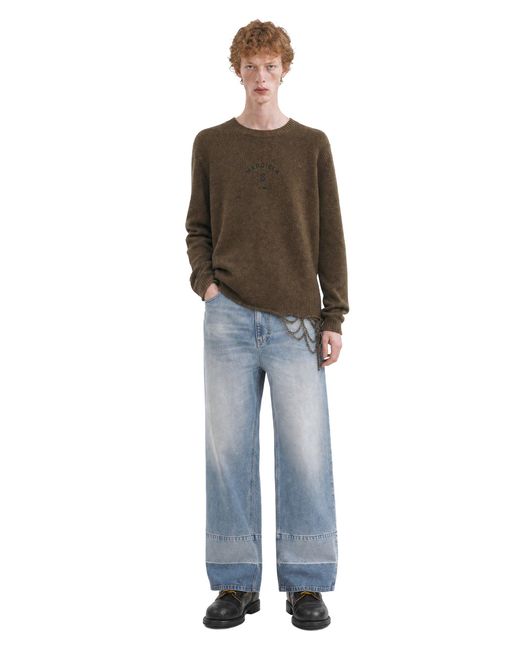 MM6 by Maison Margiela Brown Wool Blend Sweater for men