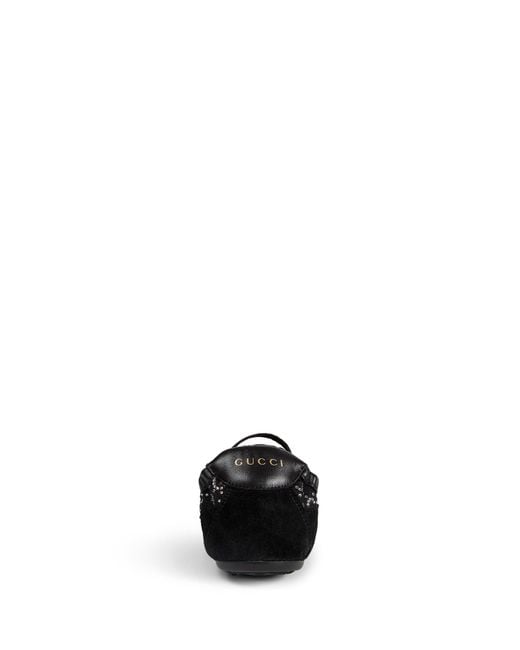 Gucci Black Shift Gg Crystal Trainers Sneakers