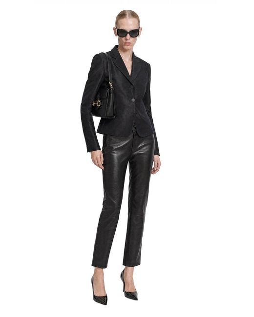 Gucci Black Fine Silk Faille Blazer