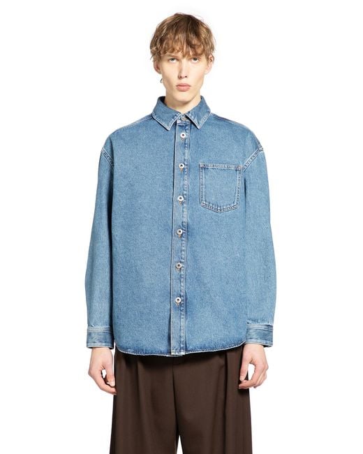 Loewe Blue Anagram Overshirt for men