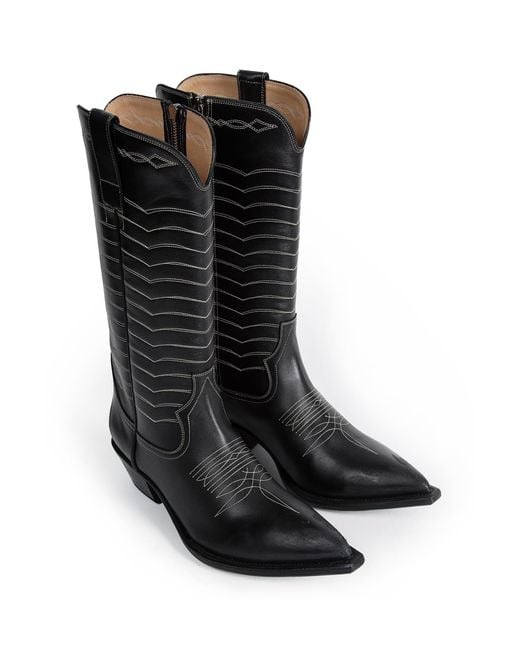 Enfants Riches Deprimes Black Split Ends Cowboy Boots for men