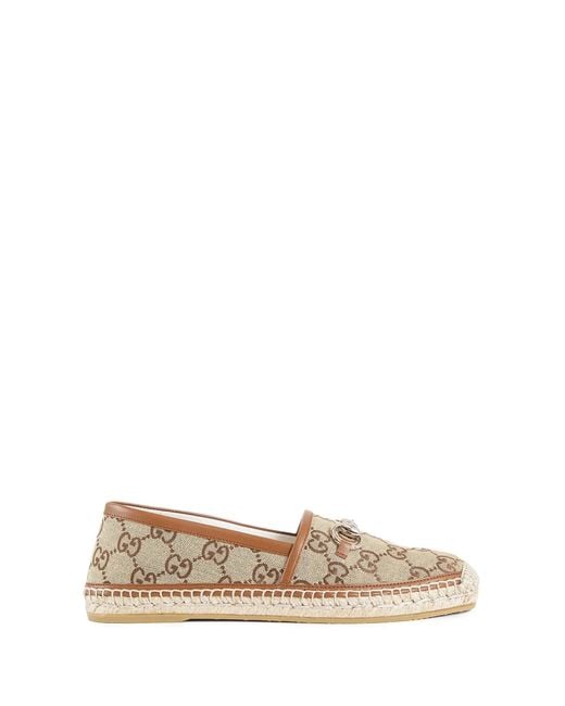 Gucci Natural Horsebit Espadrilles