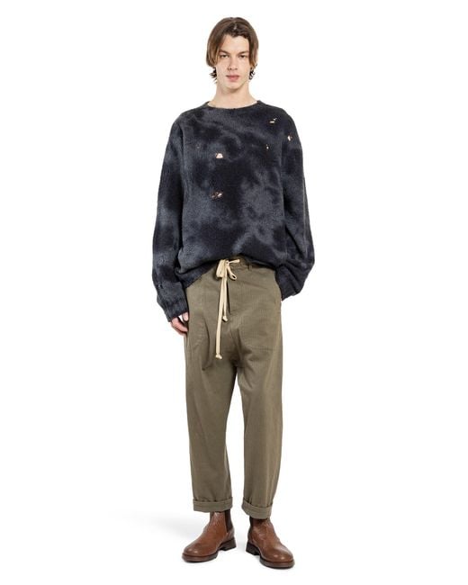 Uma Wang Blue Maglione A Girocollo for men