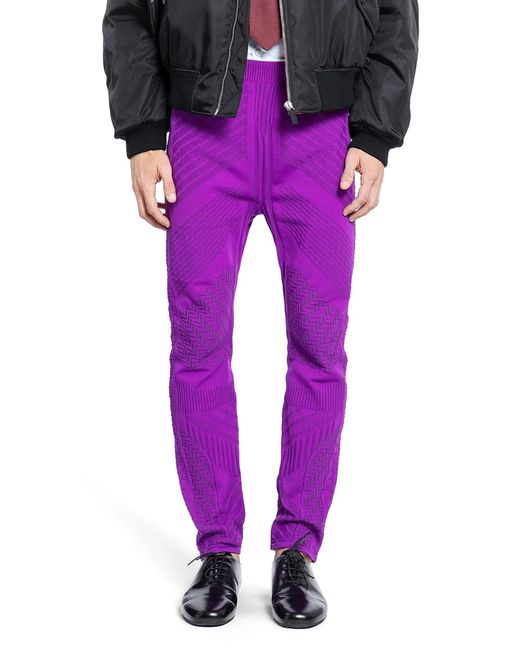 Prada Purple Re-Nylon Jacquard Leggings for men