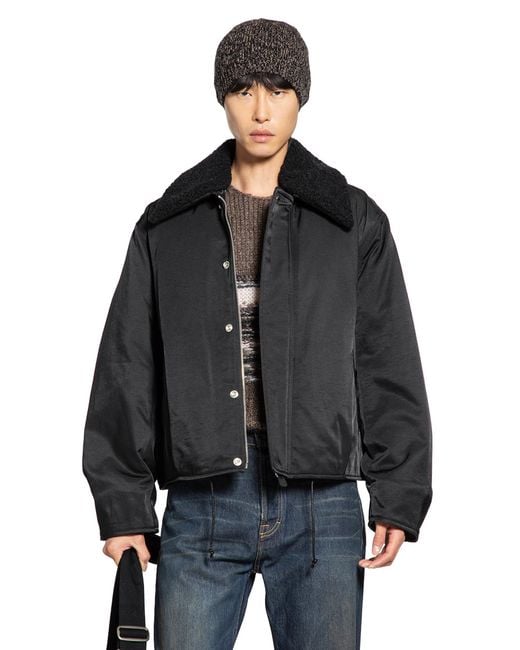 Our Legacy Men's Black Aero Nylon Ace Jacket