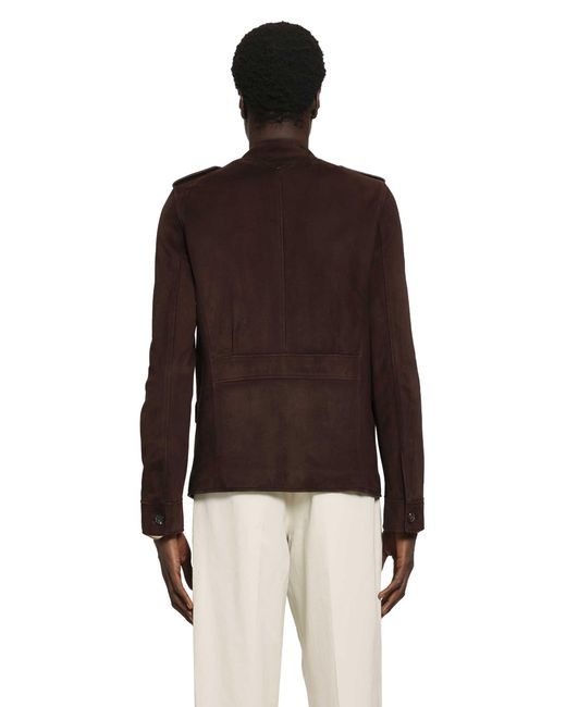 Prada Brown Suede Jacket for men