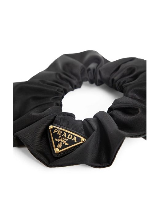 Prada Black Re-Nylon Scrunchie