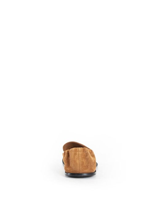 Loewe White Flex Loafers In Suede for men