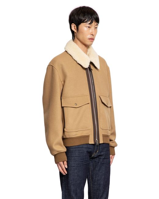 Tom Ford Blue Blouson In Twill Affilato for men