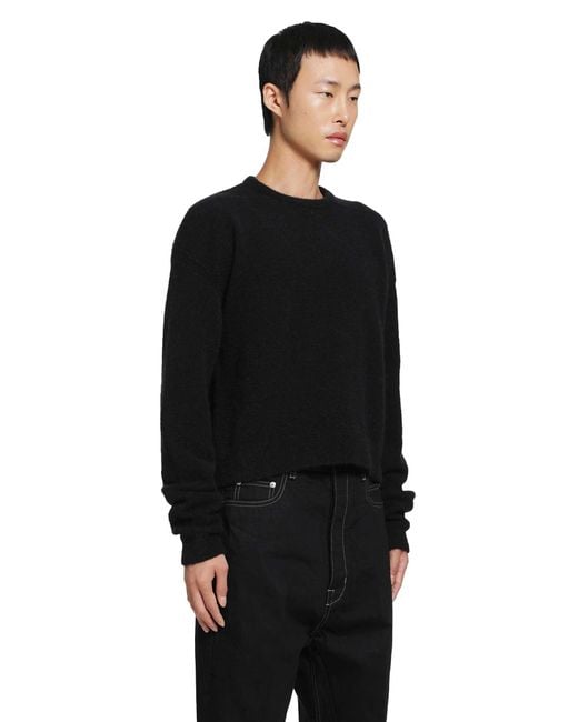 Rick Owens Black Tower Round Neck for men