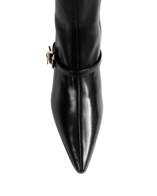 Prada Black Stretch Nappa Leather Ankle Boots