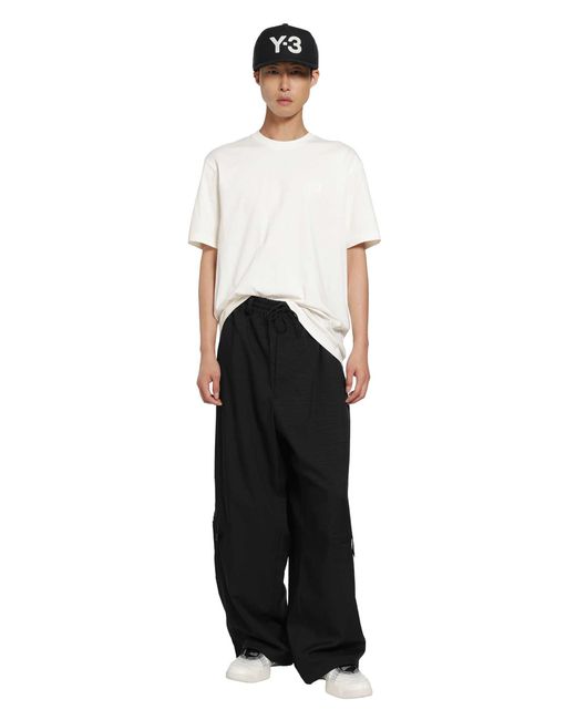 Y-3 White Regular Short Sleeve Tee for men