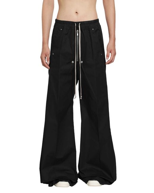 Rick Owens Black Tower Wide Bela Pants for men