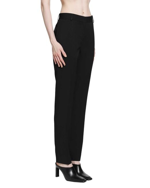 Totême  Black Low-Waist Slim Evening Trousers