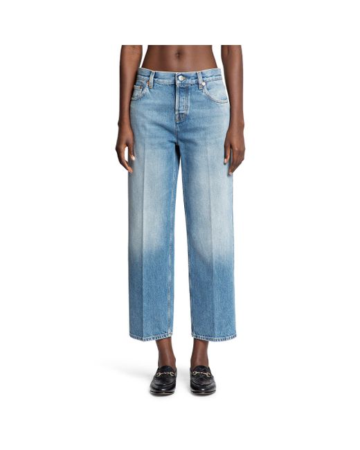 Gucci Blue 5 Pocket Straight Jeans