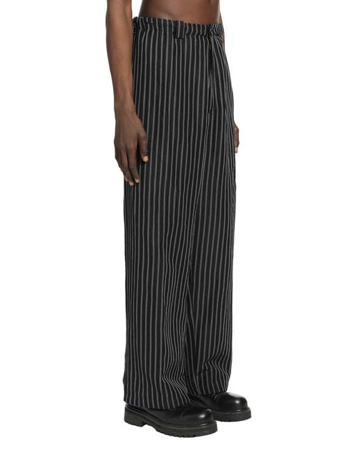 Willy Chavarria Black Toluca Pants for men