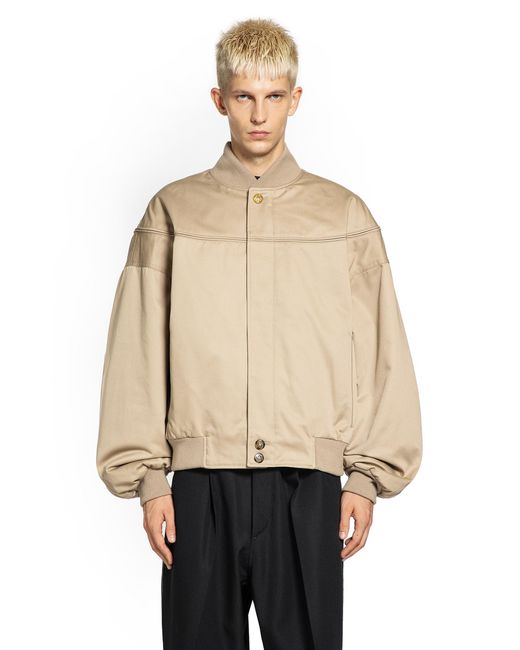 Willy Chavarria Natural Gas Station Quilted Bomber Jacket for men