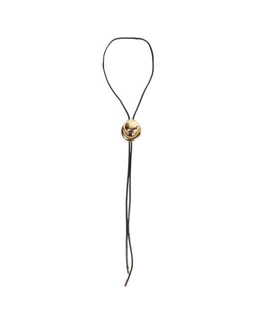 Panconesi Metallic Blow Up Cord Bolo Tie for men