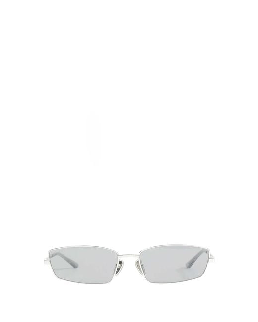 Gucci White Rectangular Sunglasses for men