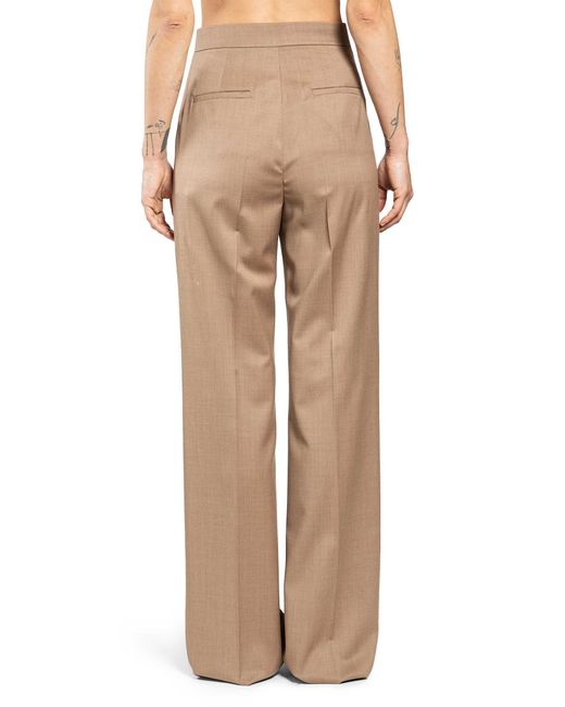 Max Mara Natural Wool Twill Trousers