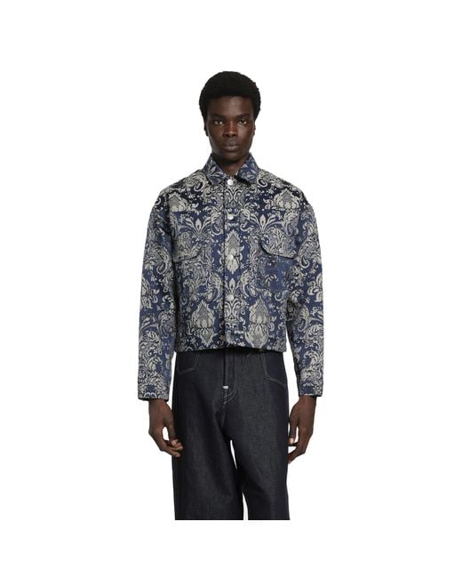 Junya Watanabe Blue X Levi's Damask Jacket for men