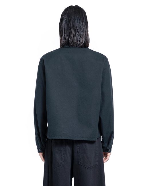 Ann Demeulemeester Blue Juel Boxy Overshirt for men