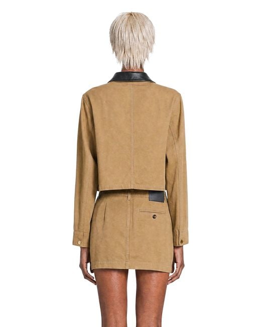 Balenciaga Natural Cropped Workwear Jacket