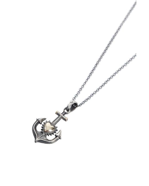 Ugo Cacciatori Black Camargue Cross Pendant for men