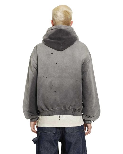 Maison Mihara Yasuhiro Gray Sun Faded Like Hoodie for men