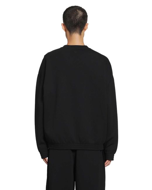 Emporio Armani Black Crewneck Sweatshirt for men