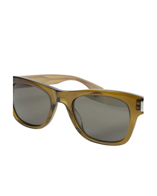 Saint Laurent Green Square Sunglasses for men