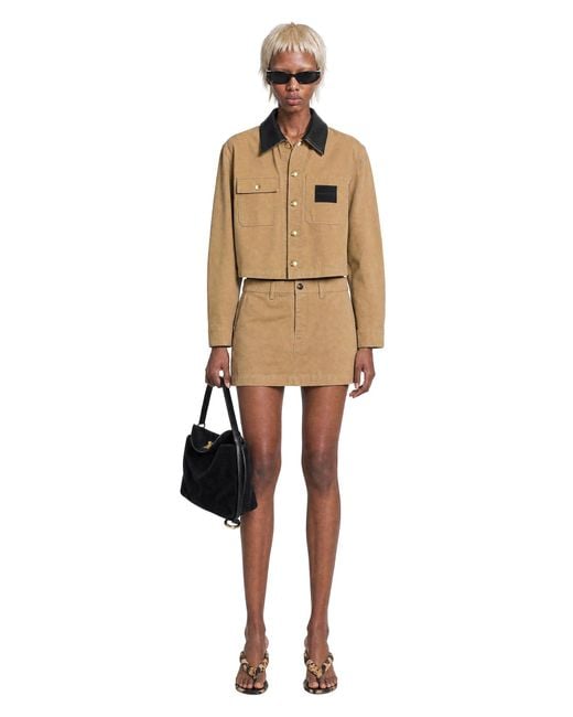 Balenciaga Natural Cropped Workwear Jacket