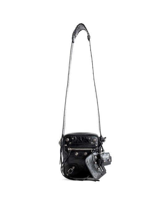 Balenciaga White Le Cagole Crossbody Bag for men