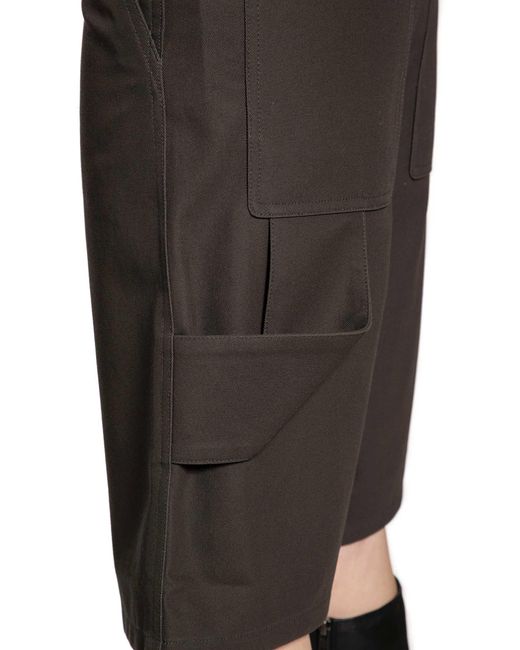Courreges Gray Hammer Cotton Shorts