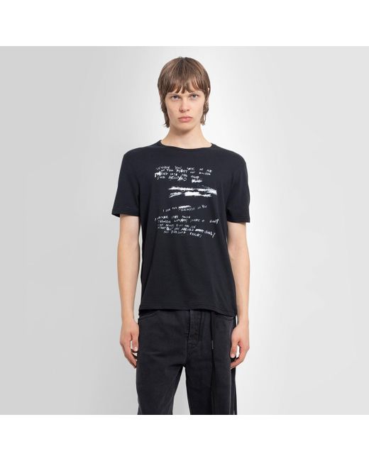 Ann Demeulemeester Black T-shirts for men