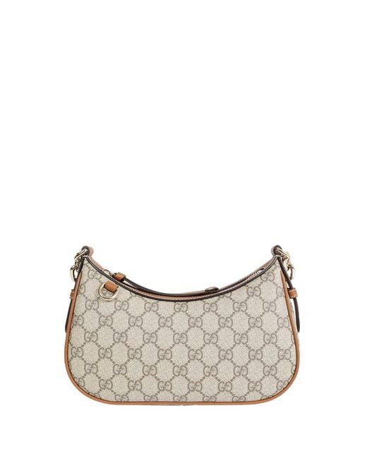 Gucci Gray Gg Emblem Small Shoulder Bag