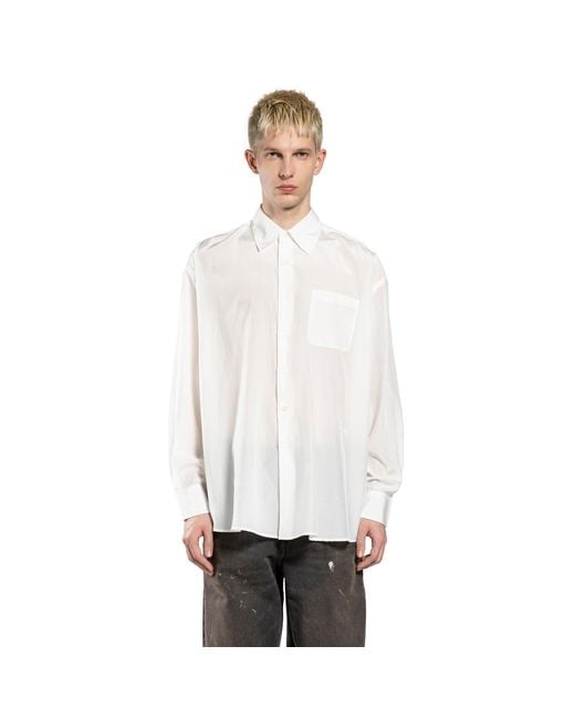 Our Legacy White Borrowed Shirt for men