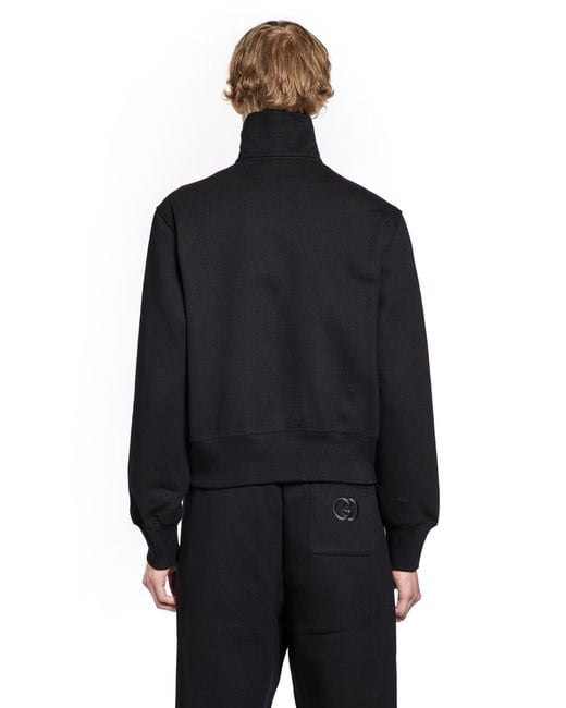 Gucci Black Jersey Sweatshirt for men