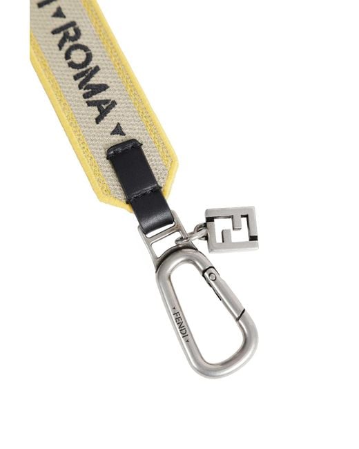 Fendi Metallic 1925 Key Ring for men
