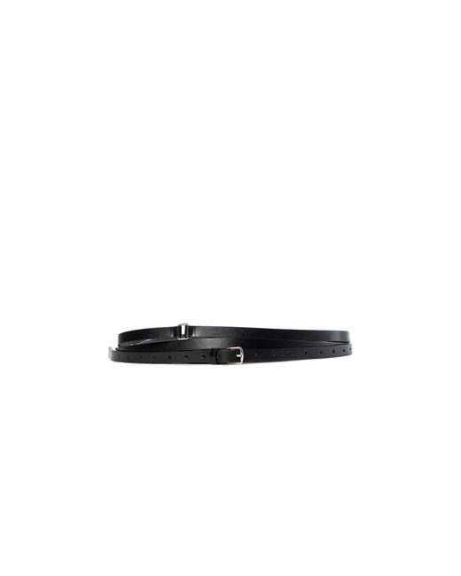 Ann Demeulemeester Black Kepa Triple Wrap Belt