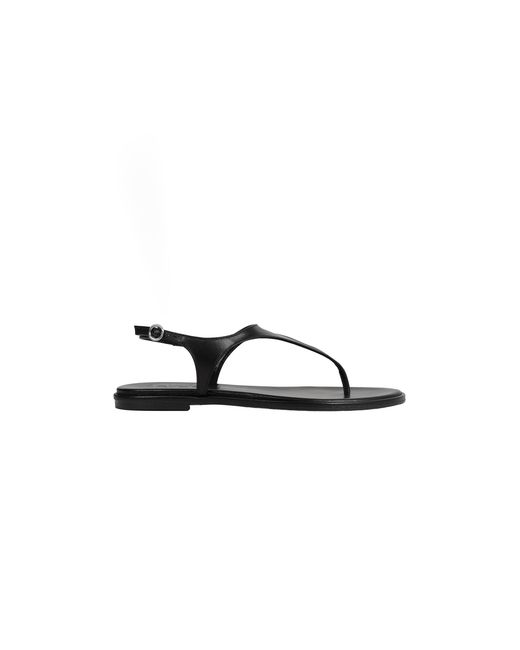 Aeyde Brown Raine Thong Sandals