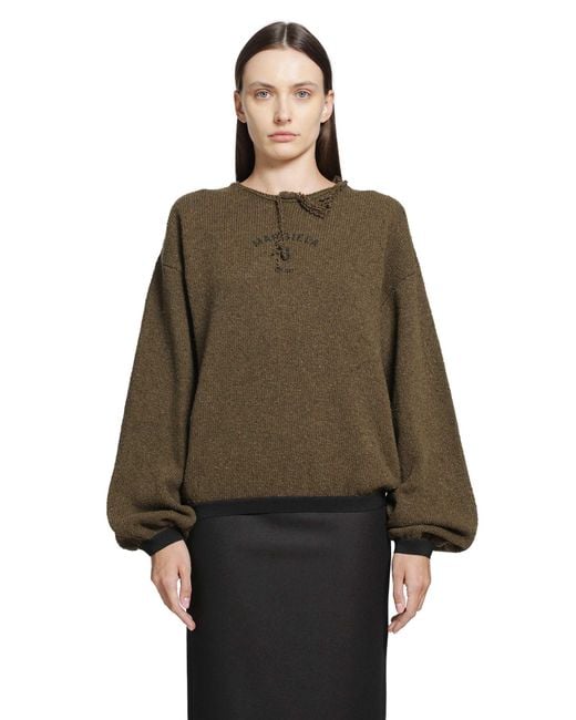 MM6 by Maison Margiela Brown Wool Viscose Mannequin Sweater