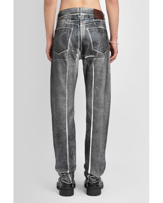 Karmuel Young Gray Jeans for men