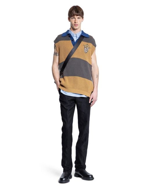 Fendi Gray Vests for men