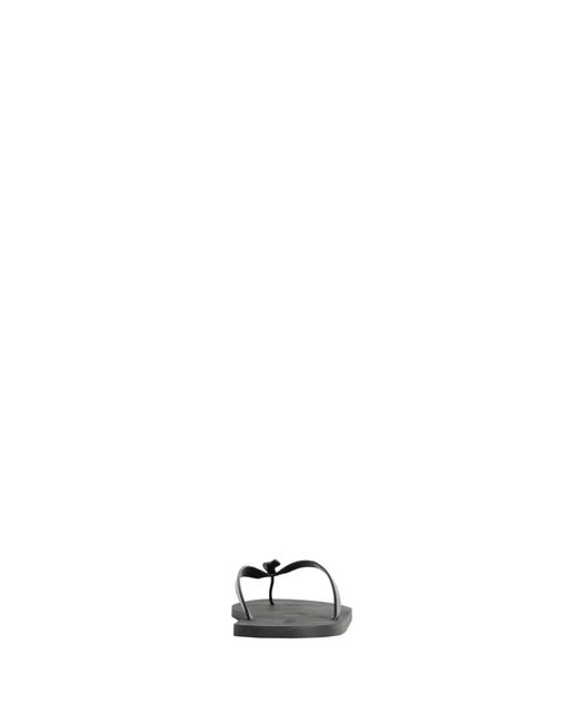 Saint Laurent Black Leather Pool Flip-Flops for men
