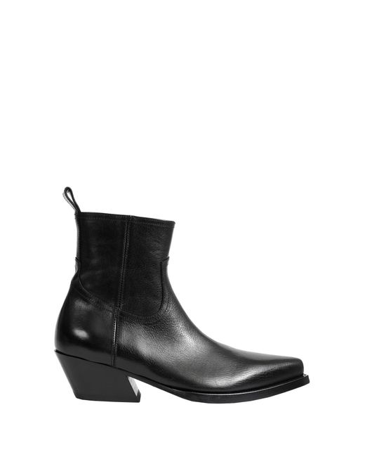 Ann Demeulemeester Black Imme Pointy Ankle Boots for men