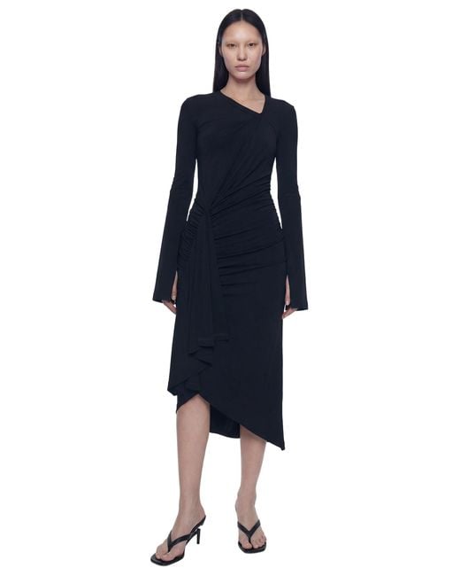 NVL-GARDE Blue L/S Wrap Dress