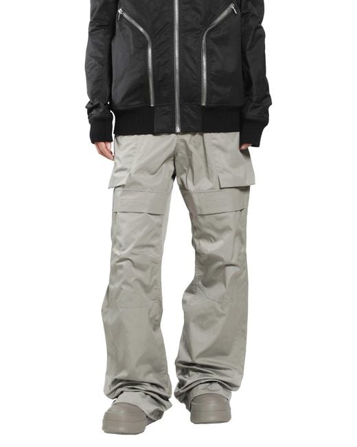 Rick Owens Gray Tower Stefan Cargo Pants for men