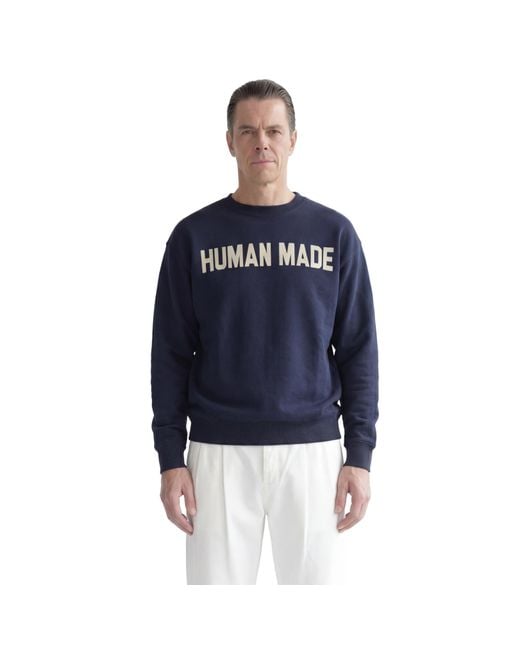 Human Made Blue Wide Sweatshirt for men