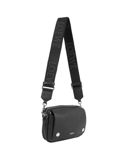 Loewe Black Pebble Messenger Small for men